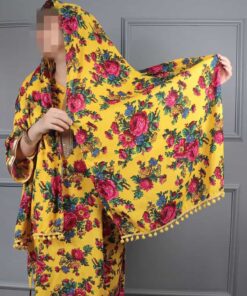 شال طرح گلدار ترکمنستان