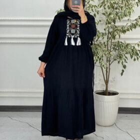 پیراهن ساحلی بابوس گلدوزی