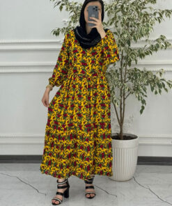 پیراهن ساحلی گلدار وارداتی دریا