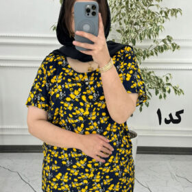 بلوز نخی خارجی طرح دار