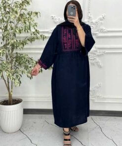 پیراهن لینن گلدوزی