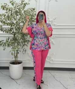 بلوز شلوار مدل پروانه ای