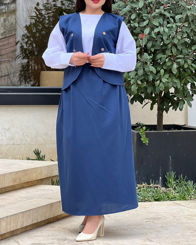 ست سه تیکه جلیقه دامن 1485 - Image 23