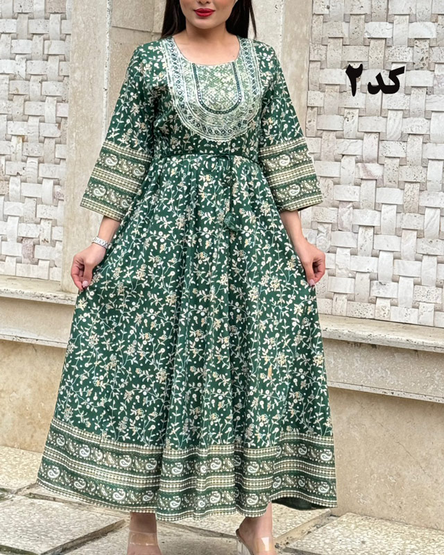 پیراهن کورتای هندی زویا 6095 - Image 3