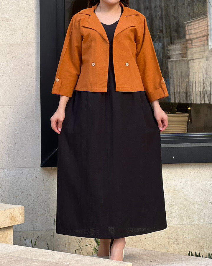 کت سارافون یقه انگلیسی 849 - Image 3