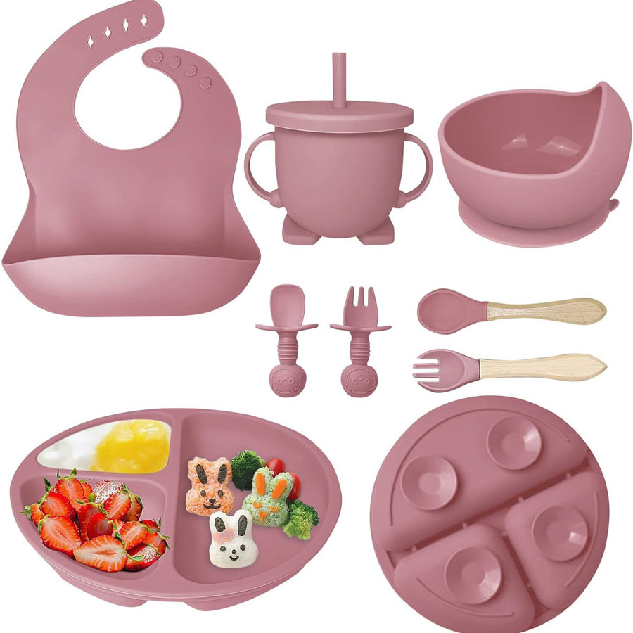 ست سیلیکونی ظرف غذای کودک 6866 - Image 6