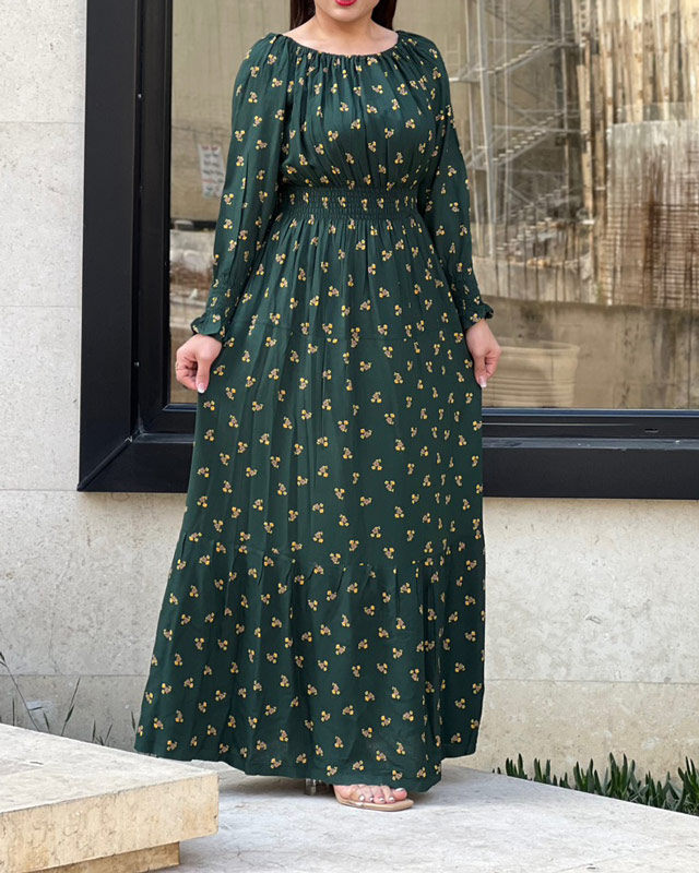 پیراهن گلدار نخ کجرا