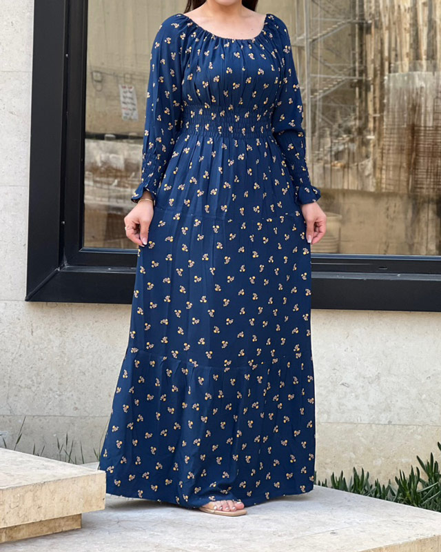 پیراهن گلدار نخ کجرا 6116 - Image 8