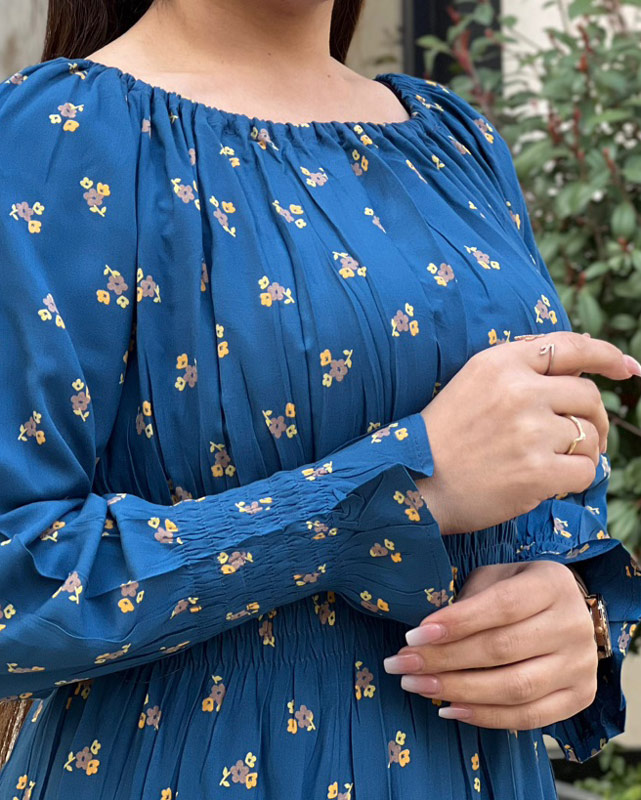 پیراهن گلدار نخ کجرا 6116 - Image 2