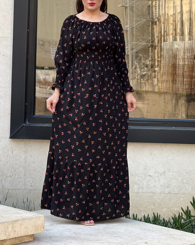 پیراهن گلدار نخ کجرا 6116 - Image 3