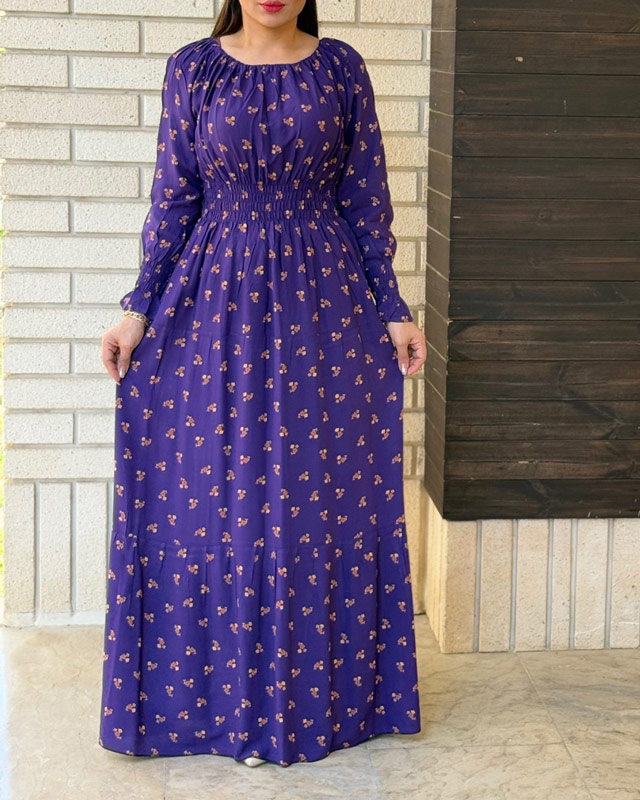 پیراهن گلدار نخ کجرا 6116 - Image 10