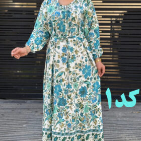 پیراهن فلور حاشیه دار