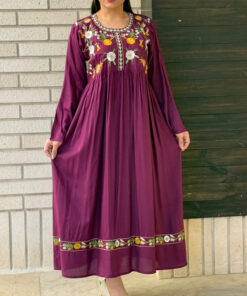 پیراهن ساحلی گلدوزی