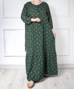 پیراهن ساحلی کجرا دکمه دار