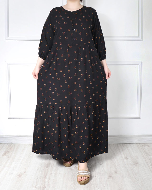 پیراهن ساحلی کجرا دکمه دار 6150 - Image 4