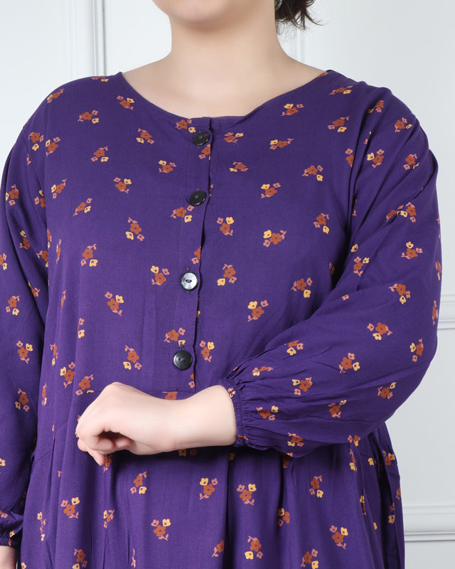 پیراهن ساحلی کجرا دکمه دار 6150 - Image 5