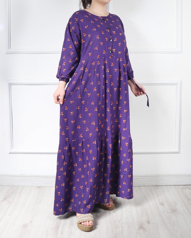 پیراهن ساحلی کجرا دکمه دار 6150 - Image 6