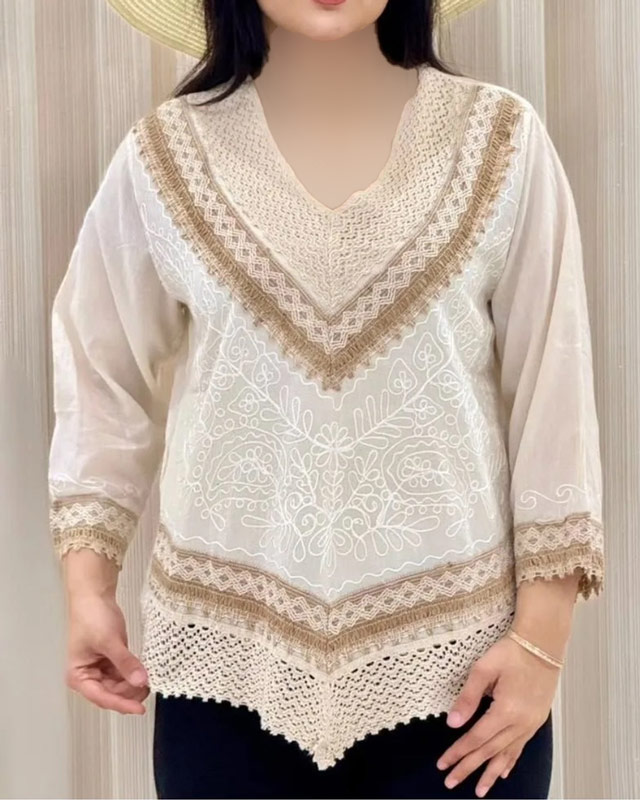 بلوز خامه دوزی دهلی 3049 - Image 2