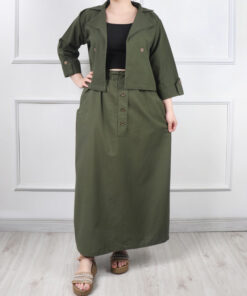 کت دامن لینن سامیه