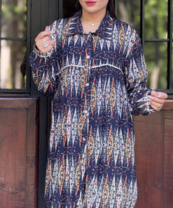 پیراهن دکمه دار سینه چین دار