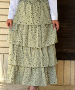 دامن طبقه طبقه گلد