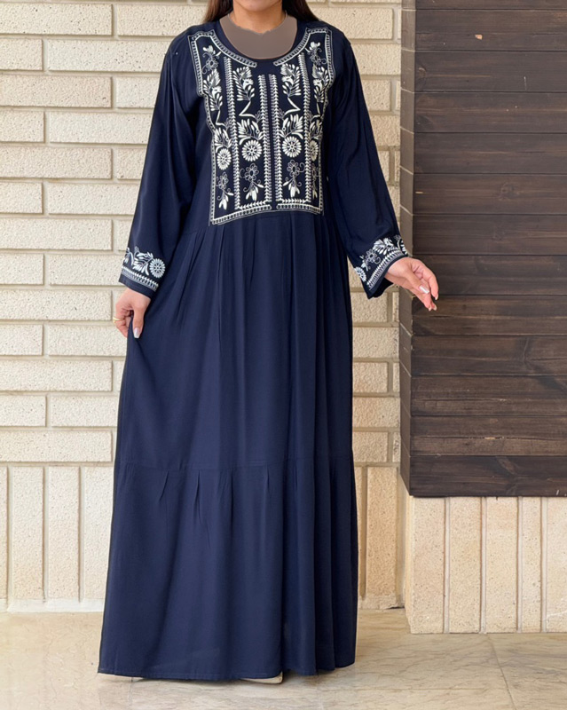 پیراهن الهه سه طبقه نخی 6938 - Image 7