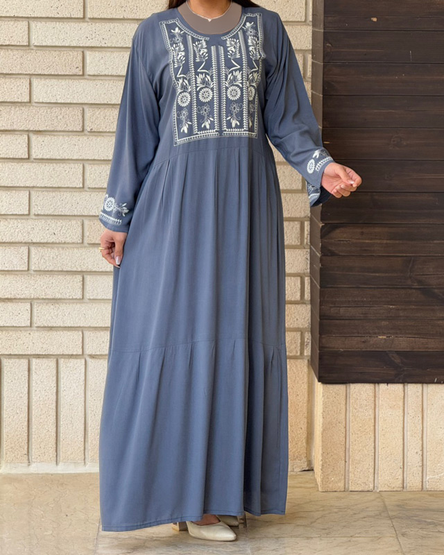 پیراهن الهه سه طبقه نخی 6938 - Image 6