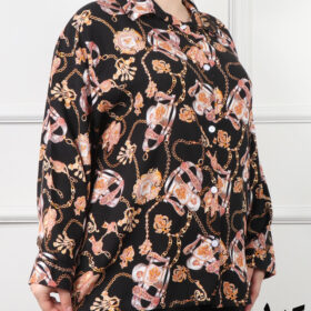 شومیز نخی طرح دار