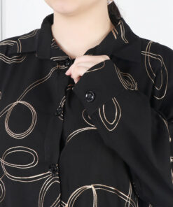 شومیز دکمه دار خامه دوزی