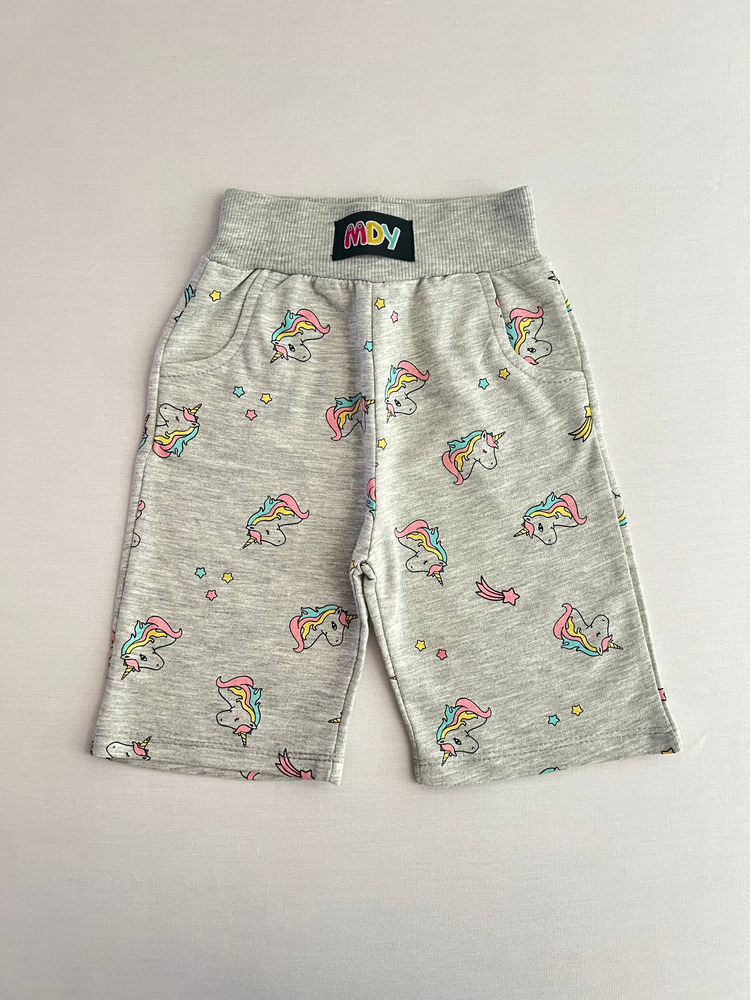 شلوارک دخترانه طرح تک شاخ MDY 7089 - Image 3