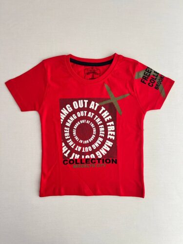 تیشرت پسرانه ترک طرح ضربدر 7154 - Image 4