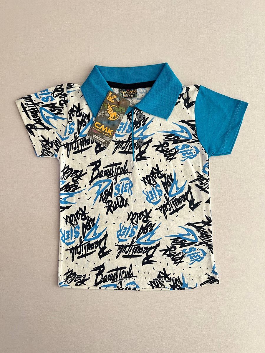 تیشرت یقه دار ب آ ترک مدل پرخط 7115 - Image 4