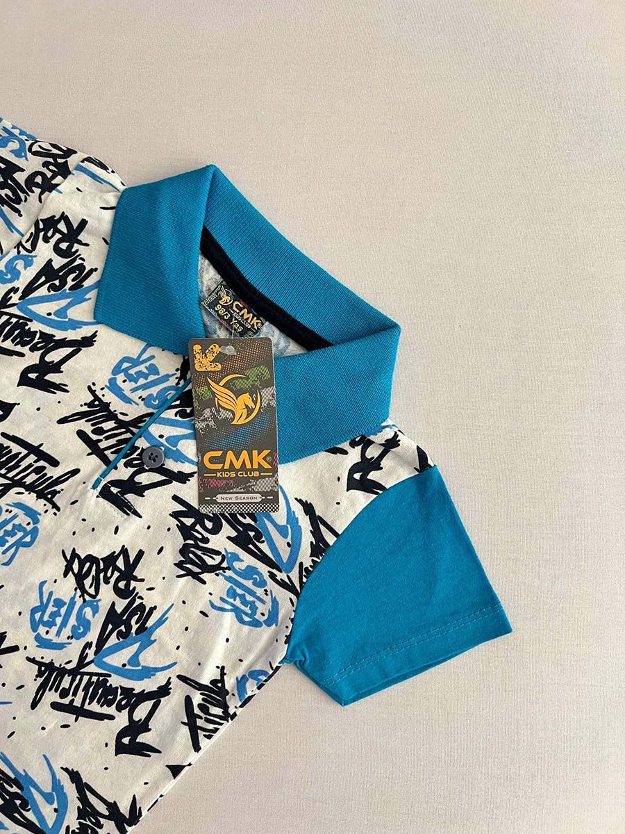 تیشرت یقه دار ب آ ترک مدل پرخط 7115 - Image 7