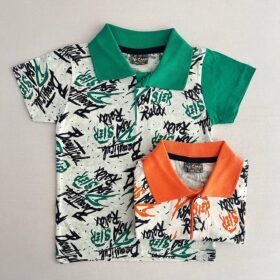 تیشرت یقه دار ب آ ترک مدل پرخط