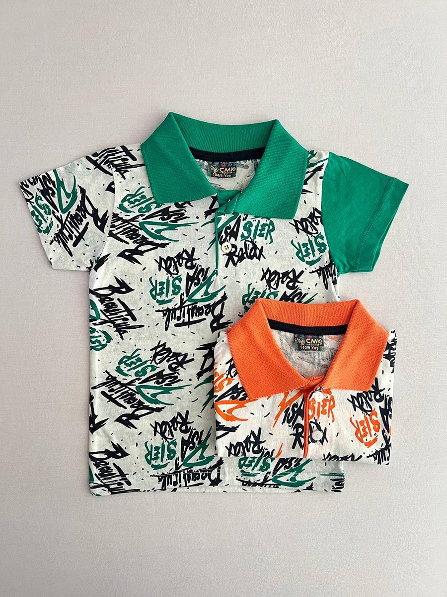 تیشرت یقه دار ب آ ترک مدل پرخط