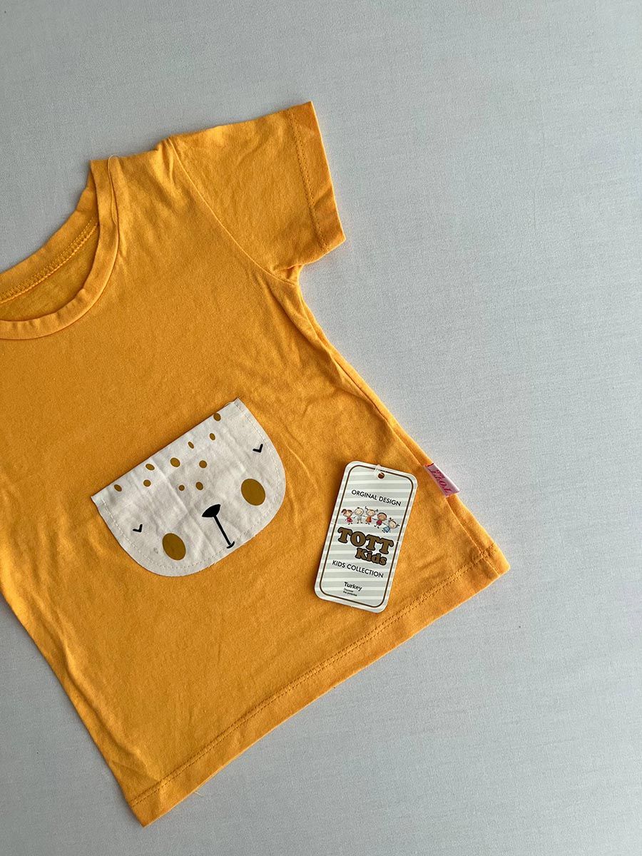 تیشرت شلوارک نوزادی طرح شیر 7124 - Image 2