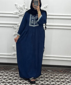 پیراهن نخی طرح چاپی