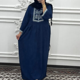 پیراهن نخی طرح چاپی