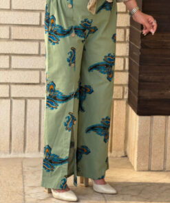 شلوار لینن طرح ایتالیایی