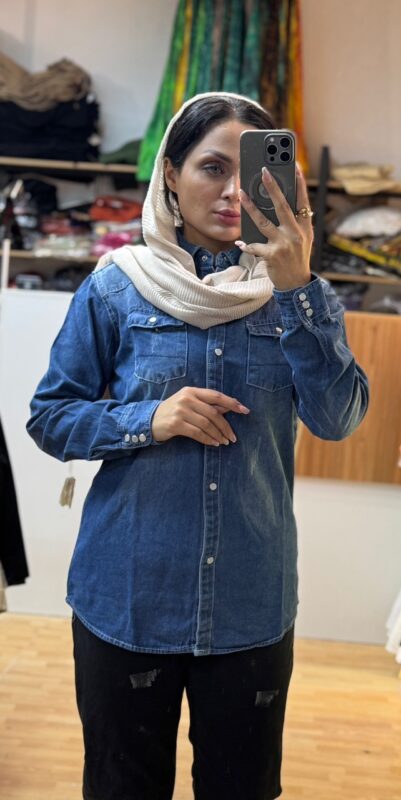 مانتو جین وارداتی 7254 - Image 2