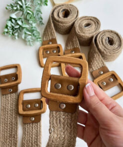 کمربند کنفی سگک چوبی بازاربزرگ