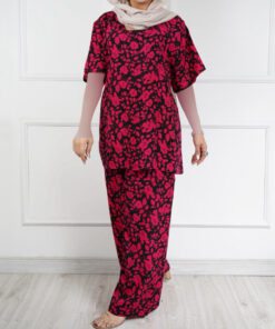 بلوز شلوار نخی مریم گلی