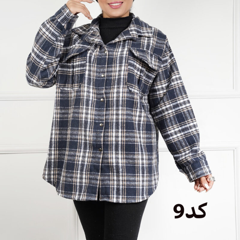 شکت چهارخونه پشمی گرم بالا 7292 - Image 11