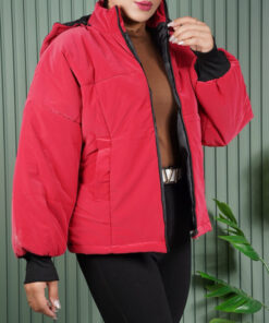 کاپشن سیلیکونی کلاه دار بازار بزرگ