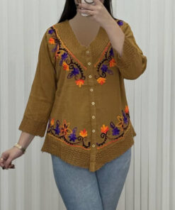بلوز گلدوزی هندی