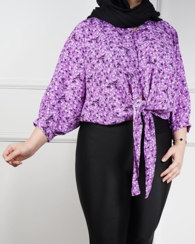 شومیز گره ای پفکی# 7321 - Image 7