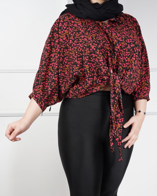 شومیز گره ای پفکی# 7321 - Image 2