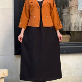 کت سارافون یقه انگلیسی