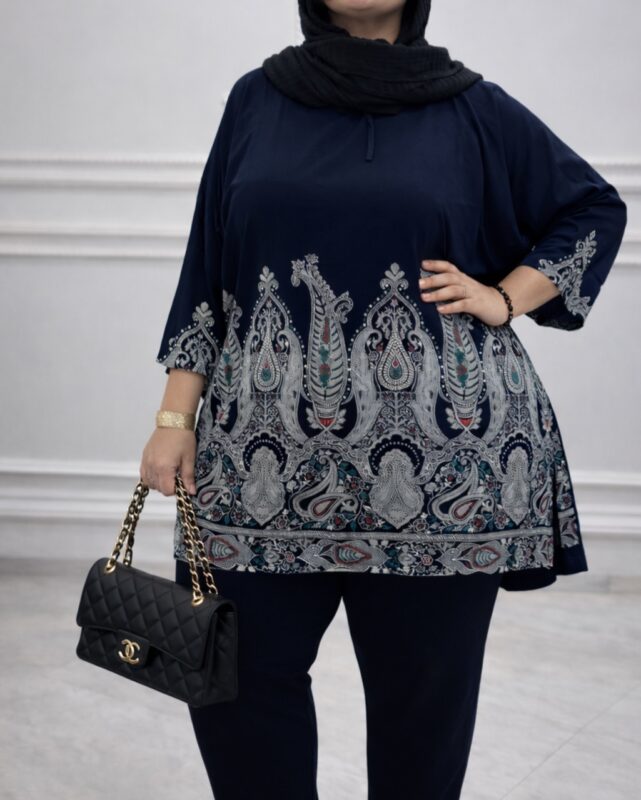 تونیک سایزبزرگ اندونزی ترمه 7362 - Image 2