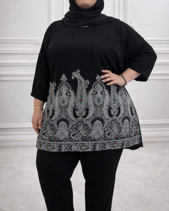 تونیک سایزبزرگ اندونزی ترمه 7362 - Image 3